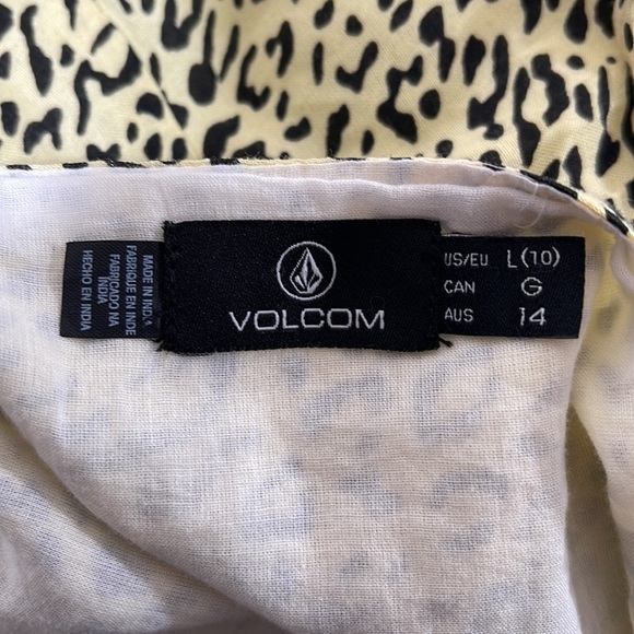 Volcom Women’s Cheetah Print Dress Size Large - Picture 9 of 12